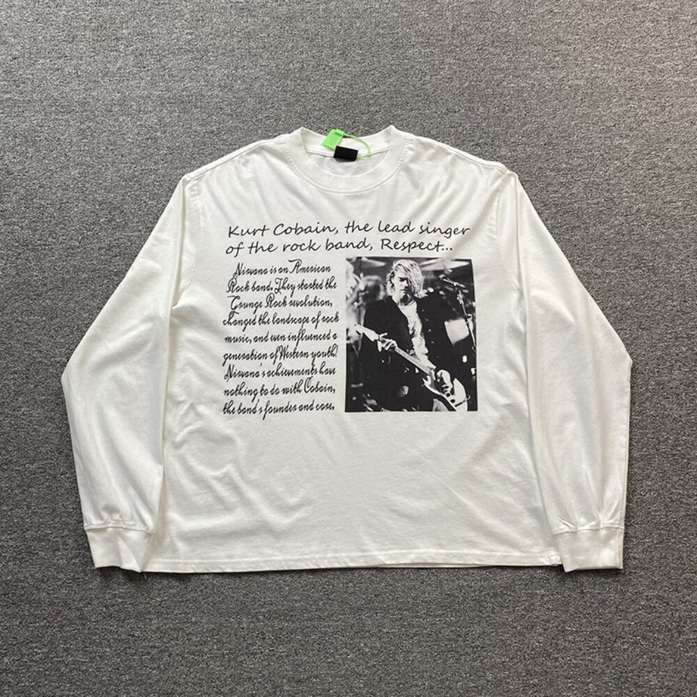 CHOOOSELF Kurt Cobain Memorial Long Sleeve T Shirt